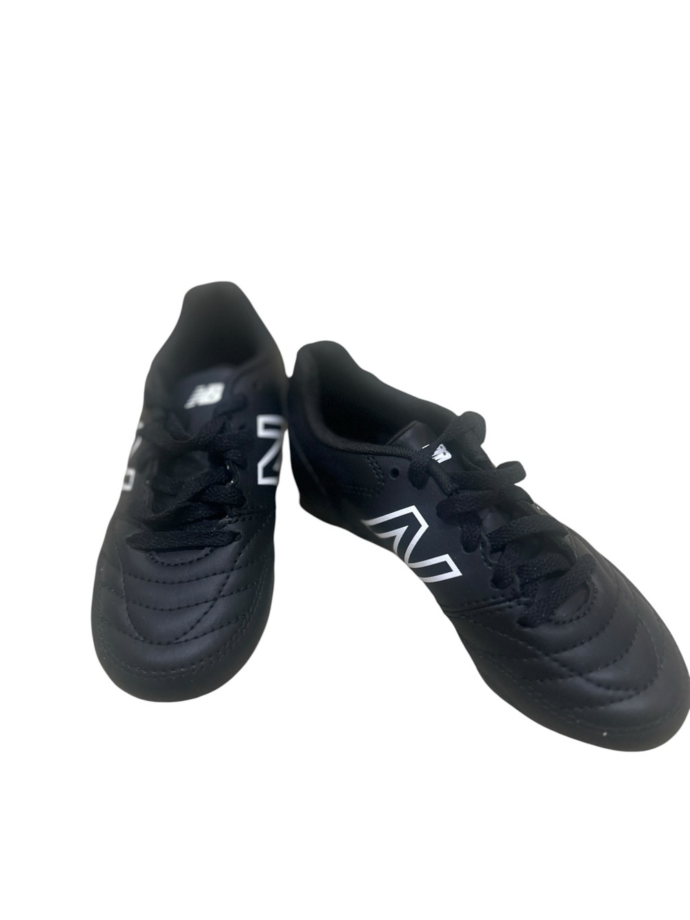NWT New Balance Kids Black soccer cleats Sneakers White 'N' Accent medium/11.5 - Picture 4 of 10